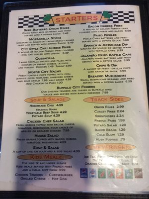 Menu photo 2 Doug's  Motor City Bowling Green, KY