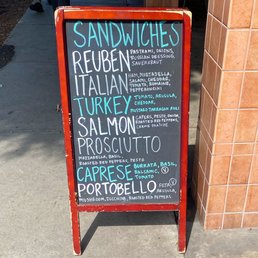 Sandwich menu board Sandwich menu board