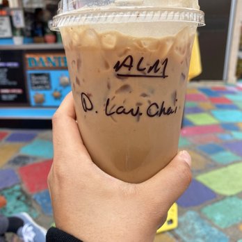 Daniels Coffee - Dirty lavender chai with almond milk - Coffee & Tea Near Me - San Diego, California