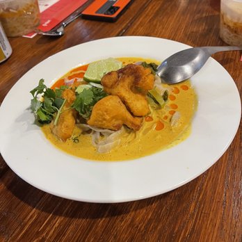 Lucky Noodles - Chicken and curry with noodles. - Thai Near Me - Denver, Colorado Lucky Noodles - Chicken and curry with noodles. - Thai Near Me - Denver, Colorado