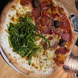 Got the split pizza Got the split pizza
