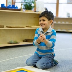 Arbor Montessori School - Primary student experiencing the joy of learning.