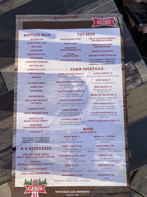 Menu photo 1 Cabin 61 White Bear Lake, MN