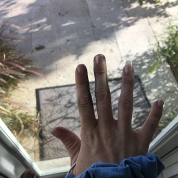 Nail Mark - Three broken nails within two days - Nail Salons Near Me - Fort Lauderdale, Florida