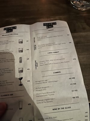 Menu photo 4 Trouble Bird Washington, DC, DC