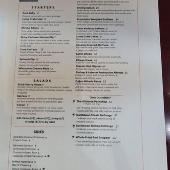 3rd & Cherry - Delicious menu. They a very appertizing menu. - Seafood Near Me - Macon, Georgia