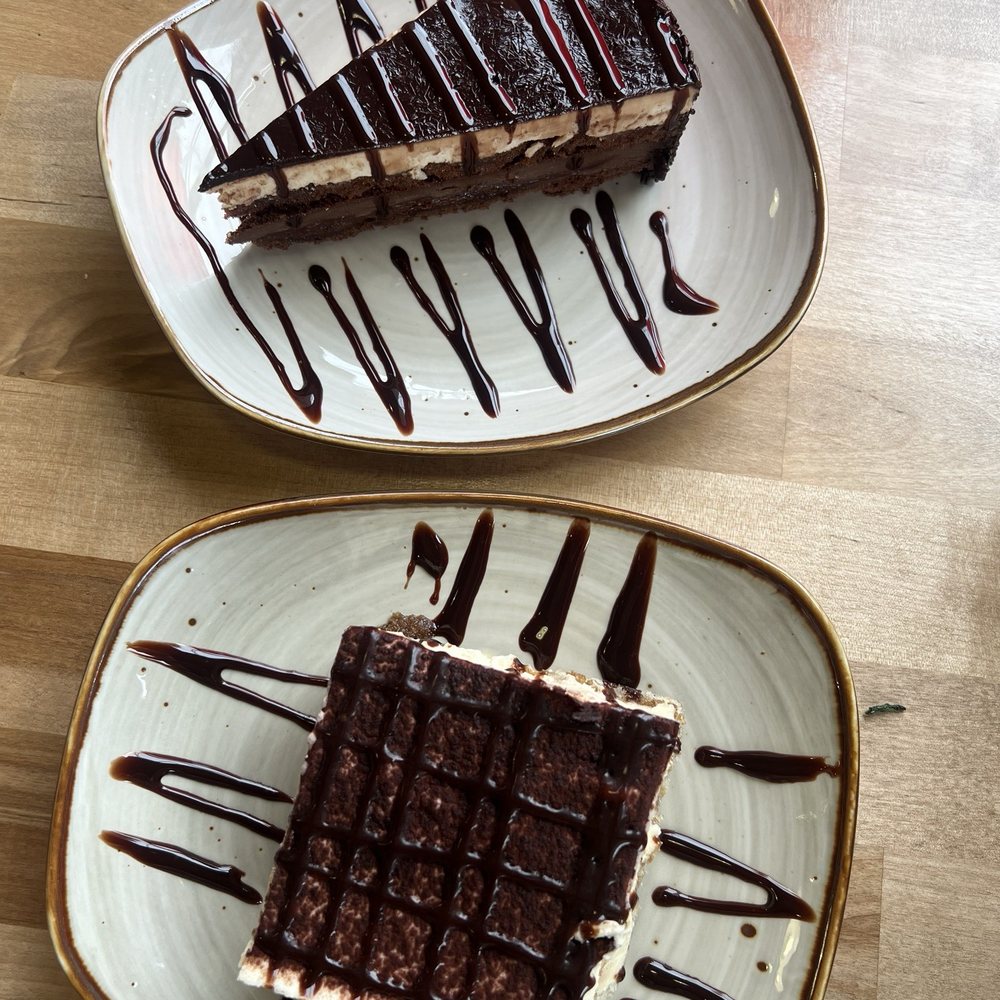 Tiramisu and Chocolate Trilogy Cake