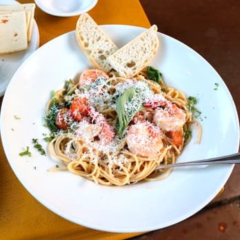 Spotted Dog - Shrimp & Asparagus Pasta - American Near Me - Springdale, Utah