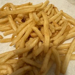 McDonald's - Overly salty fries. Yo I can literally see all the salt on it.