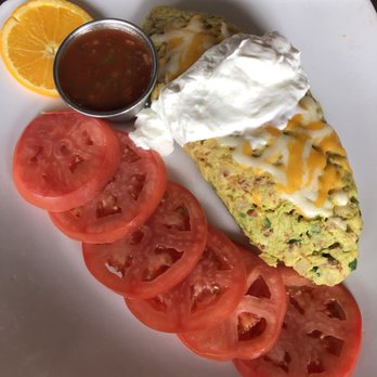 Jelly Cafe - Spanish omelet sub in tomatoes for carbs - Breakfast & Brunch Near Me - Palatine, Illinois