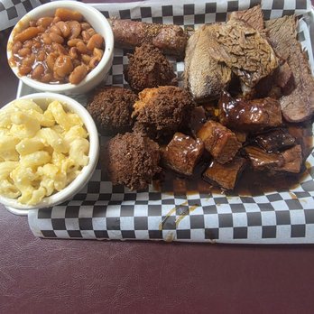 Pappys Q - 3 meat combo with hush puppies - Barbeque Near Me - Jacobus, Pennsylvania Pappys Q - 3 meat combo with hush puppies - Barbeque Near Me - Jacobus, Pennsylvania