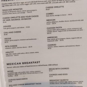 Angela's Cafe - Small print! - Breakfast & Brunch Near Me - Dallas, Texas