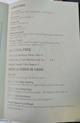 Menu photo 6 Plate Stowe, VT