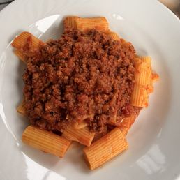 Rigatoni with Bolognese Rigatoni with Bolognese