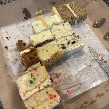 Baked Bake Shop - Half eaten cake box. Loved all the flavors. - Desserts Near Me - Bakersfield, California