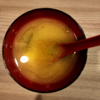 Hooked On Sushi - Miso Soup that came with the Lunch Combo - Sushi Bars Near Me - Peoria, Arizona Hooked On Sushi - Miso Soup that came with the Lunch Combo - Sushi Bars Near Me - Peoria, Arizona