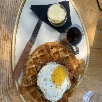 The Post - Mac and cheese waffle - Comfort Food Near Me - Los Altos, California