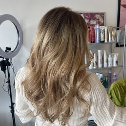 Adagio Salon and Spa - Balayage on long hair