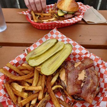 Marblemount Diner - Peanut Butter Bacon Pickle Burger - Diners Near Me - Marblemount, Washington