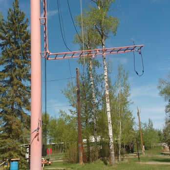 Birch Bay Ranch - ladder up for safety, on "small" tower of rope course - Summer Camps Near Me - Sherwood Park, Alberta Birch Bay Ranch - ladder up for safety, on "small" tower of rope course - Summer Camps Near Me - Sherwood Park, Alberta