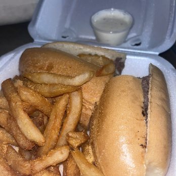 Bobo's Deli And Grill - Philly Cheesesteak, French fries, side of ranch. - American Near Me - Winston Salem, North Carolina
