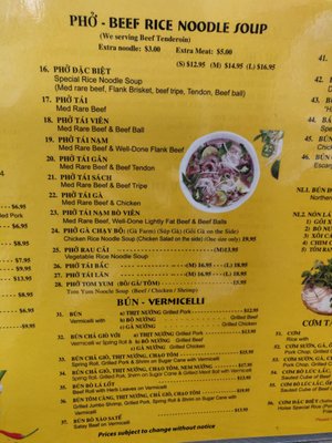 Menu photo 6 PHO NON LA Toronto, ON