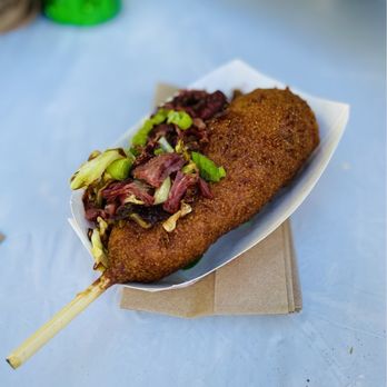 Dublin St. Patrick's Day Festival - Irish corn dog upgraded with corn beef and cabbage - Festivals Near Me - Dublin, California Dublin St. Patrick's Day Festival - Irish corn dog upgraded with corn beef and cabbage - Festivals Near Me - Dublin, California