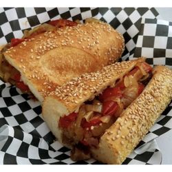 Roadside Eats Food Truck - Sausage n Peppers n Onions hero !!!