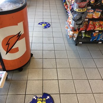 Union 76 - 4 social distance circles from the entrance to the cashier. The 2 closest to the door look well worn. - Gas Stations Near Me - Bellevue, Washington Union 76 - 4 social distance circles from the entrance to the cashier. The 2 closest to the door look well worn. - Gas Stations Near Me - Bellevue, Washington