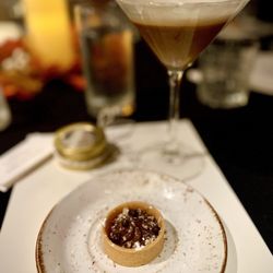 J. Gilbert's Wood-Fired Steaks & Seafood - Chocolate mousse cup and espresso martini