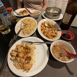 Spicy Tofu  Fried Rice Hot & Sour  Vegetable Dumplings