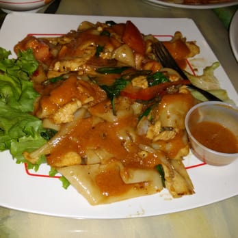 Thai by Thai - Drunken noodles with chicken. Food was so good, I forgot to take the picture before we started eating lol. - Thai Near Me - Sterling, Virginia Thai by Thai - Drunken noodles with chicken. Food was so good, I forgot to take the picture before we started eating lol. - Thai Near Me - Sterling, Virginia