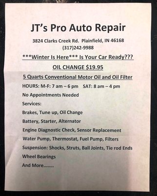 JT's Pro Auto Repair