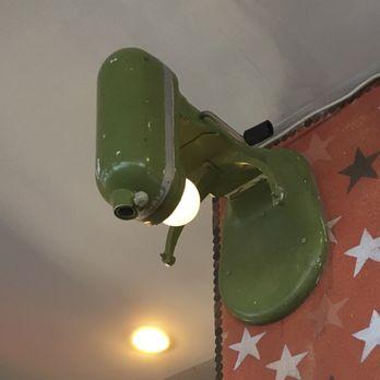 Sugarfire Smoke House - Funky ceiling lamp made from a vintage Kitchen-Aid mixer. - Smokehouse Near Me - Saint Charles, Missouri Sugarfire Smoke House - Funky ceiling lamp made from a vintage Kitchen-Aid mixer. - Smokehouse Near Me - Saint Charles, Missouri
