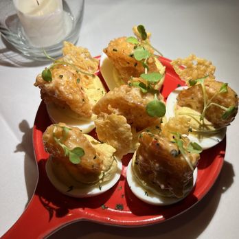 Steak 48 - Crispy shrimp deviled eggs - Steakhouses Near Me - Charlotte, North Carolina