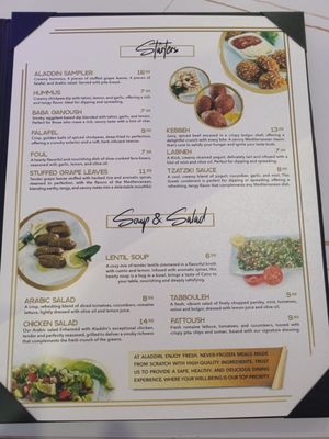 Menu photo 2 Aladdin Mediterranean Restaurant Victorville, CA Menu photo 2 Aladdin Mediterranean Restaurant Victorville, CA