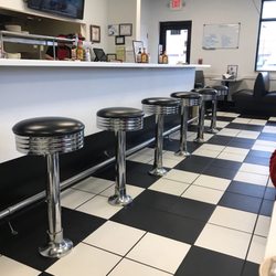 Track's End Restaurant - Just some of their counter seating. There are booths and tables too.