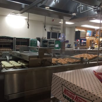 Krispy Kreme - Inside of Krispy Kreme (where they make the doughnuts) - Donuts Near Me - Burbank, California Krispy Kreme - Inside of Krispy Kreme (where they make the doughnuts) - Donuts Near Me - Burbank, California