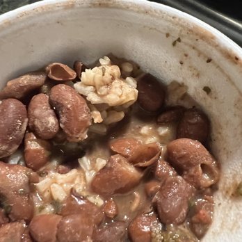 Smokin A's Good Eats - Red beans and rice were spicy goodness!!! Will get again (and vegan)! - Barbeque Near Me - Desoto, Texas Smokin A's Good Eats - Red beans and rice were spicy goodness!!! Will get again (and vegan)! - Barbeque Near Me - Desoto, Texas