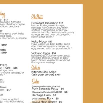 Koko Head Cafe - Menu - Breakfast & Brunch Near Me - Honolulu, Hawaii