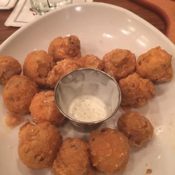 Saltgrass Steak House - Lightly breaded Parmesan mushrooms! Little peppery but delicious! - Steakhouses Near Me - Waco, Texas
