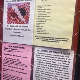 Some menu items