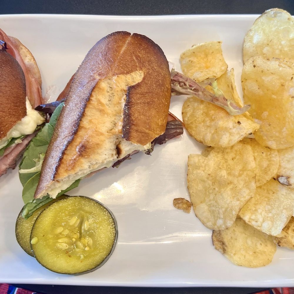 Lush Cakes - Ham and Brie sandwich with kettle chips - Bakeries Near Me - Waseca, Minnesota Lush Cakes - Ham and Brie sandwich with kettle chips - Bakeries Near Me - Waseca, Minnesota