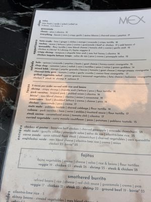 Menu photo 5 MEX Bloomfield Hills, MI