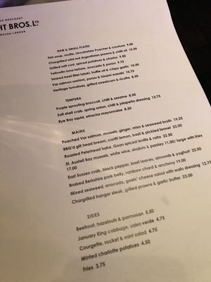 Menu photo 2 Wright Brothers - Soho London, XGL Menu photo 2 Wright Brothers - Soho London, XGL