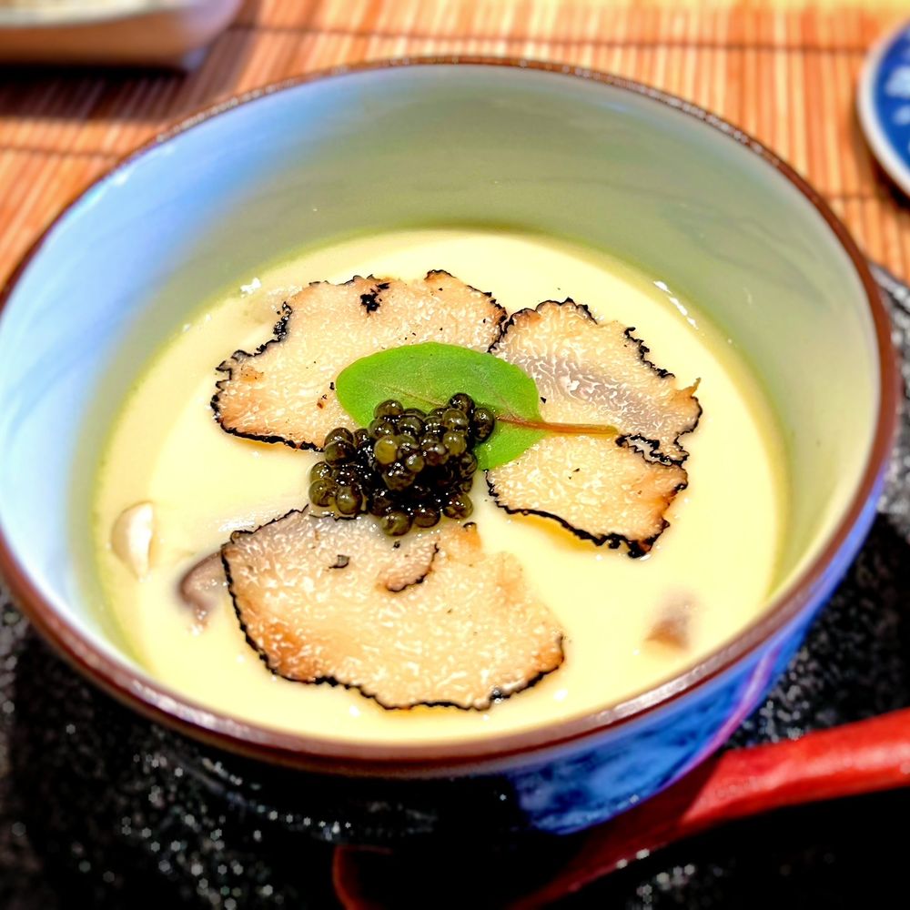 Masamitsu - Chawamushi with Summer Truffles and caviar - Japanese Near Me - San Marino, California Masamitsu - Chawamushi with Summer Truffles and caviar - Japanese Near Me - San Marino, California