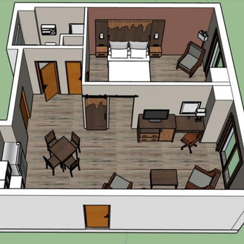 Hocking Hills State Park - 2-room King suite with balcony. The balcony runs the length of both rooms. - Hiking Near Me - Logan, Ohio