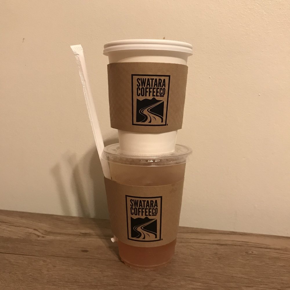 Swatara Coffee Company - Rosemary vanilla steamer (top) Pineberry shaken lemonade - Coffee & Tea Near Me - Jonestown, Pennsylvania
