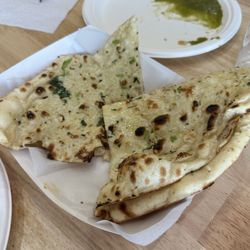 Garlic and regular naan
