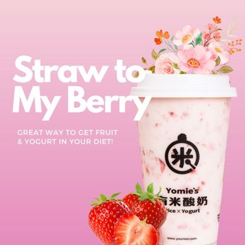 Yomie's Rice x Yogurt - Savor the Sweetness of Fall with Our Irresistible Strawberry Yogurt! - Juice Bars & Smoothies Near Me - Flushing, New York